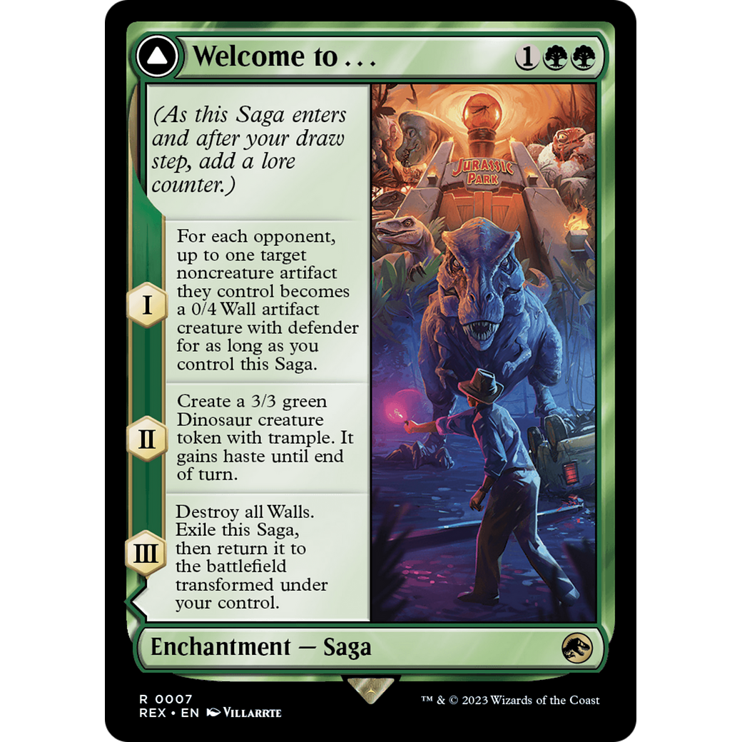 Welcome to . . . (REX-007) - Jurassic World Collection (Borderless)