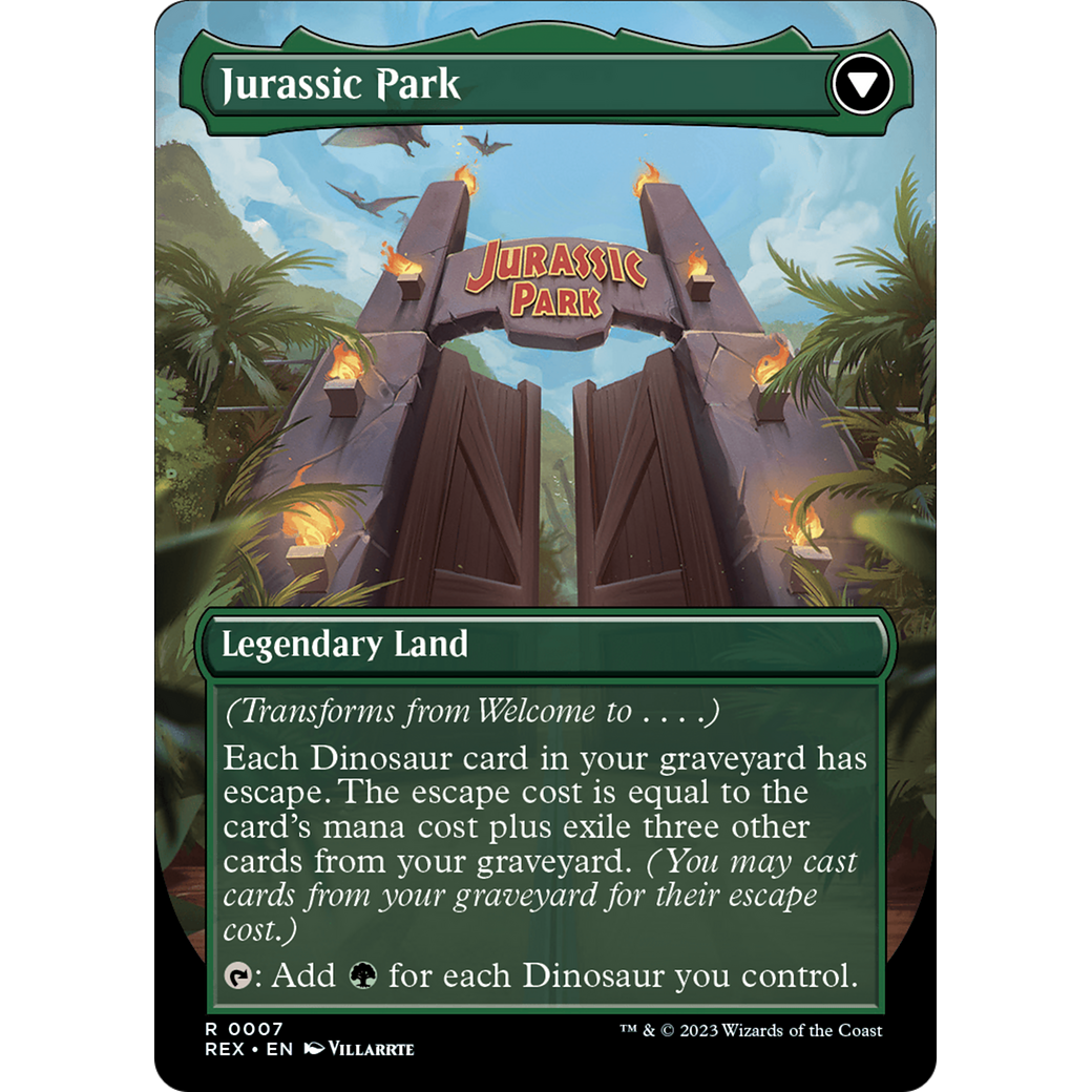 Welcome to . . . (REX-007) - Jurassic World Collection (Borderless)