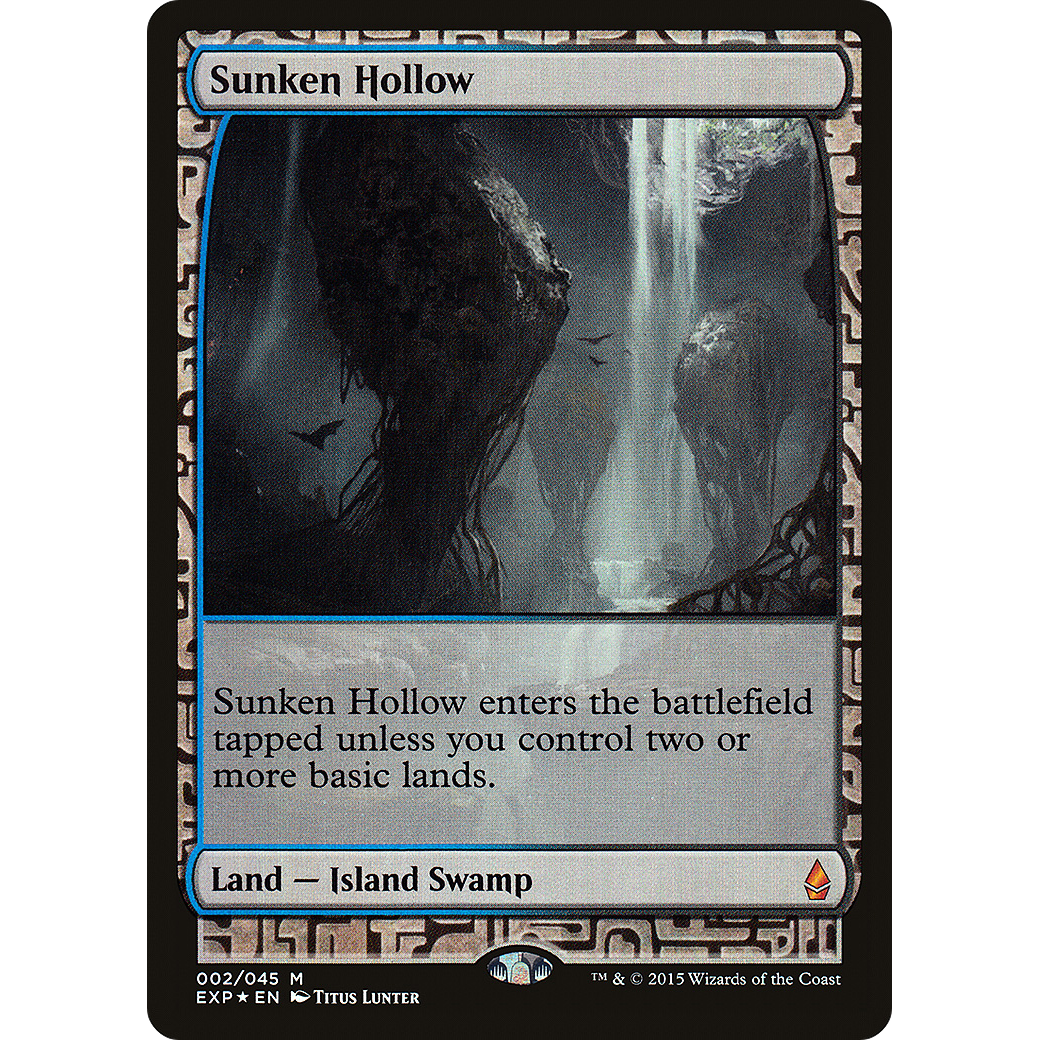 Sunken Hollow (EXP-002) - Zendikar Expeditions Foil