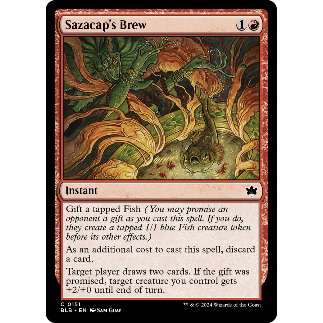 Sazacap's Brew (BLB-151) - Bloomburrow Foil