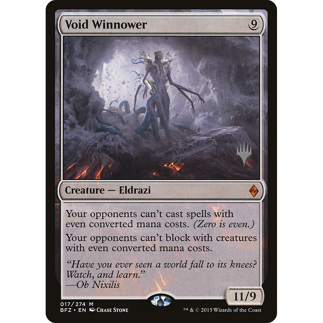 Void Winnower (PPKHM-017) - Battle for Zendikar Promos Foil