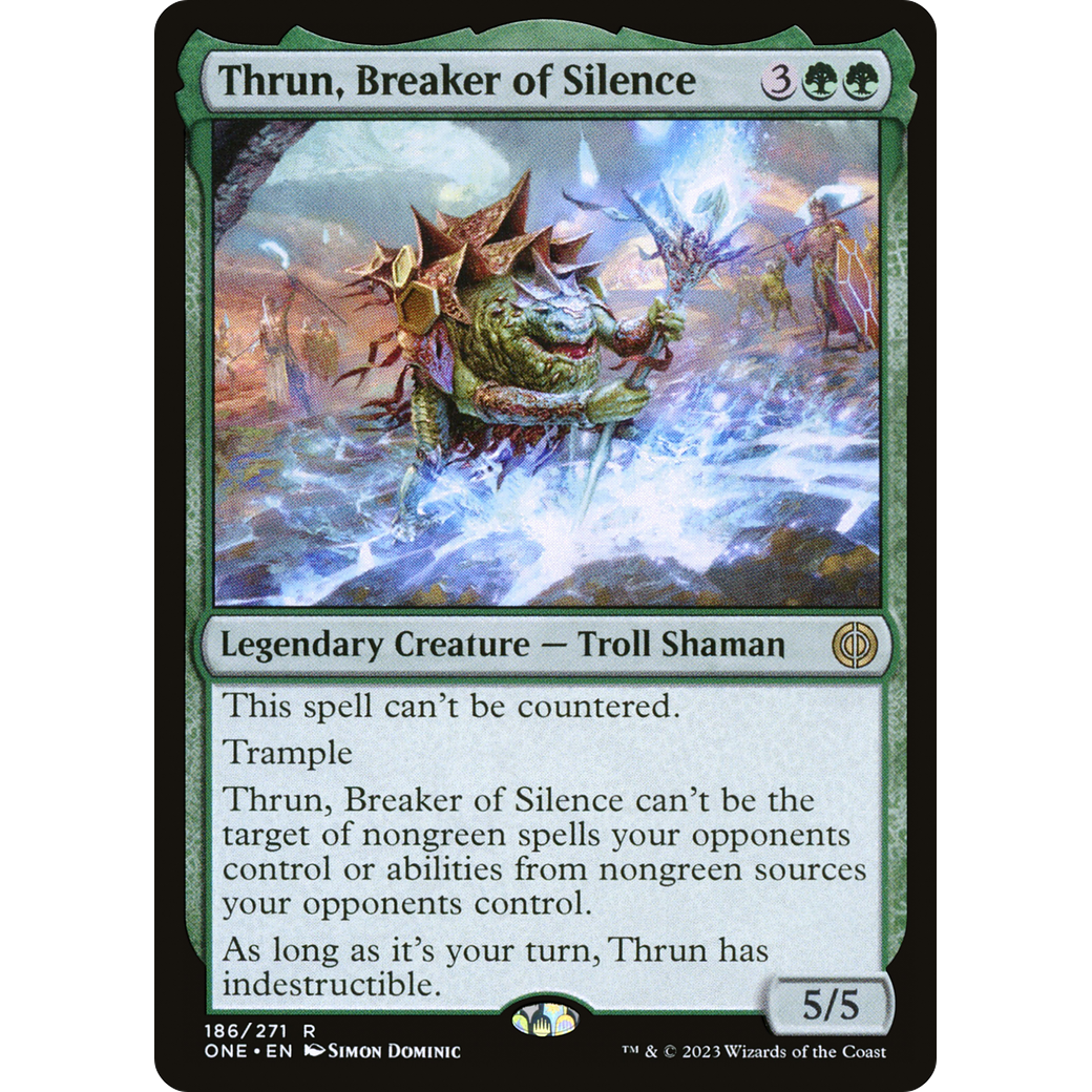 Thrun, Breaker of Silence (ONE-186) - Phyrexia: All Will Be One Foil
