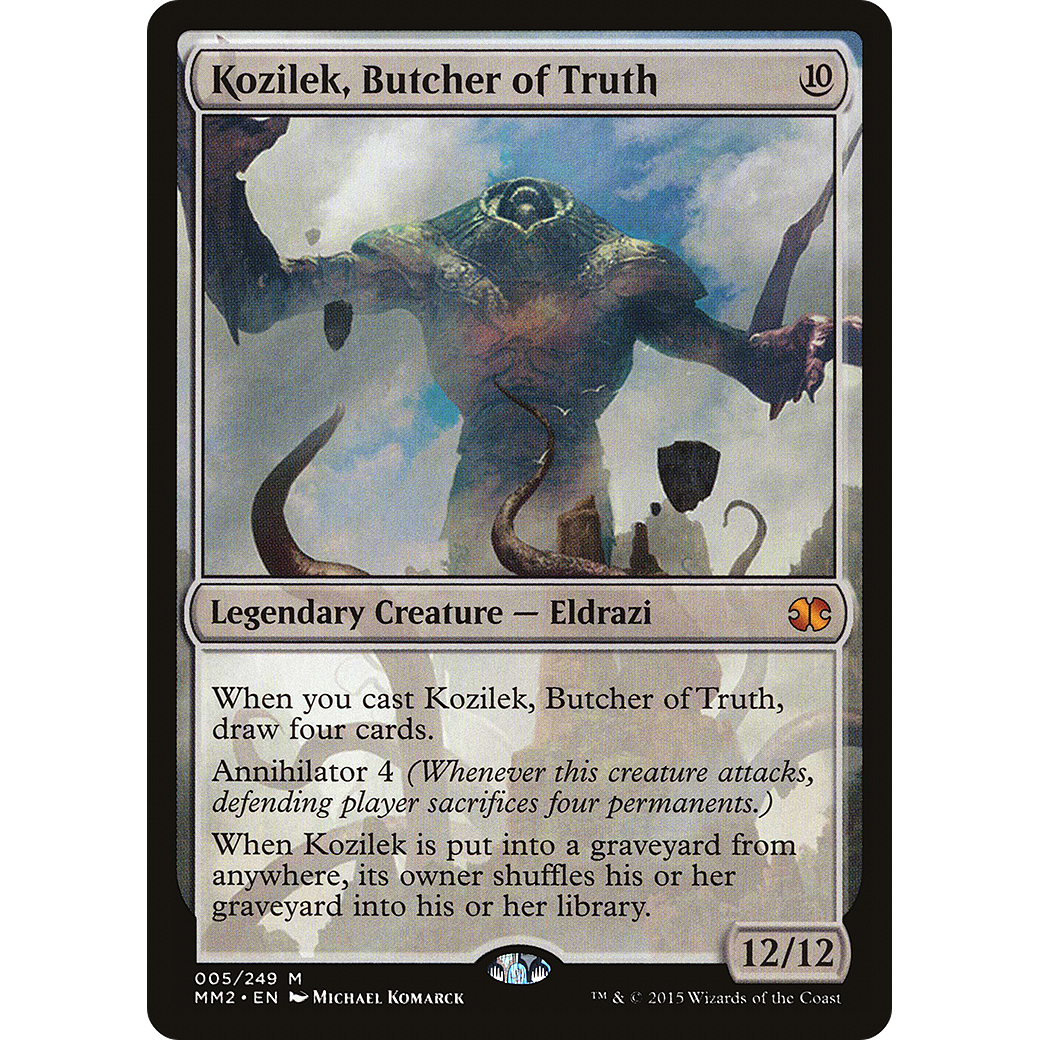 Kozilek, Butcher of Truth (MM2-005) - Modern Masters 2015 Foil