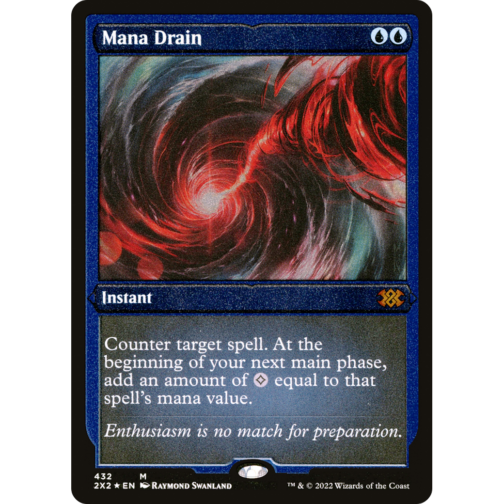 Mana Drain (Foil Etched) (2X2-432) - Double Masters 2022 Foil