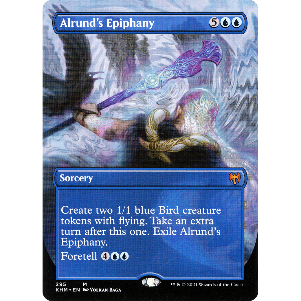 Alrund's Epiphany (Borderless) (KHM-295) - Kaldheim (Borderless) Foil