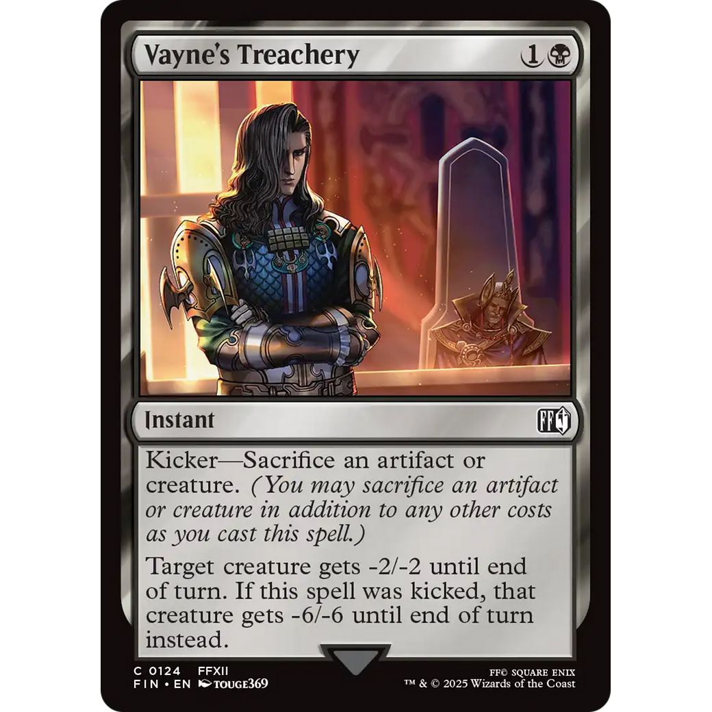 Vayne's Treachery (FIN-124) - FINAL FANTASY Foil