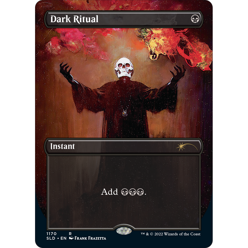 Dark Ritual (1170) (SLD-1170) - Secret Lair Drop (Borderless) Foil
