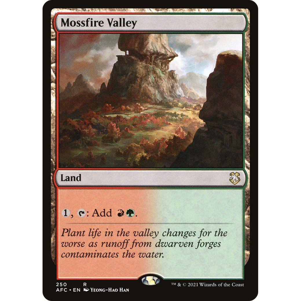 Mossfire Valley (AFC-250) - Forgotten Realms Commander