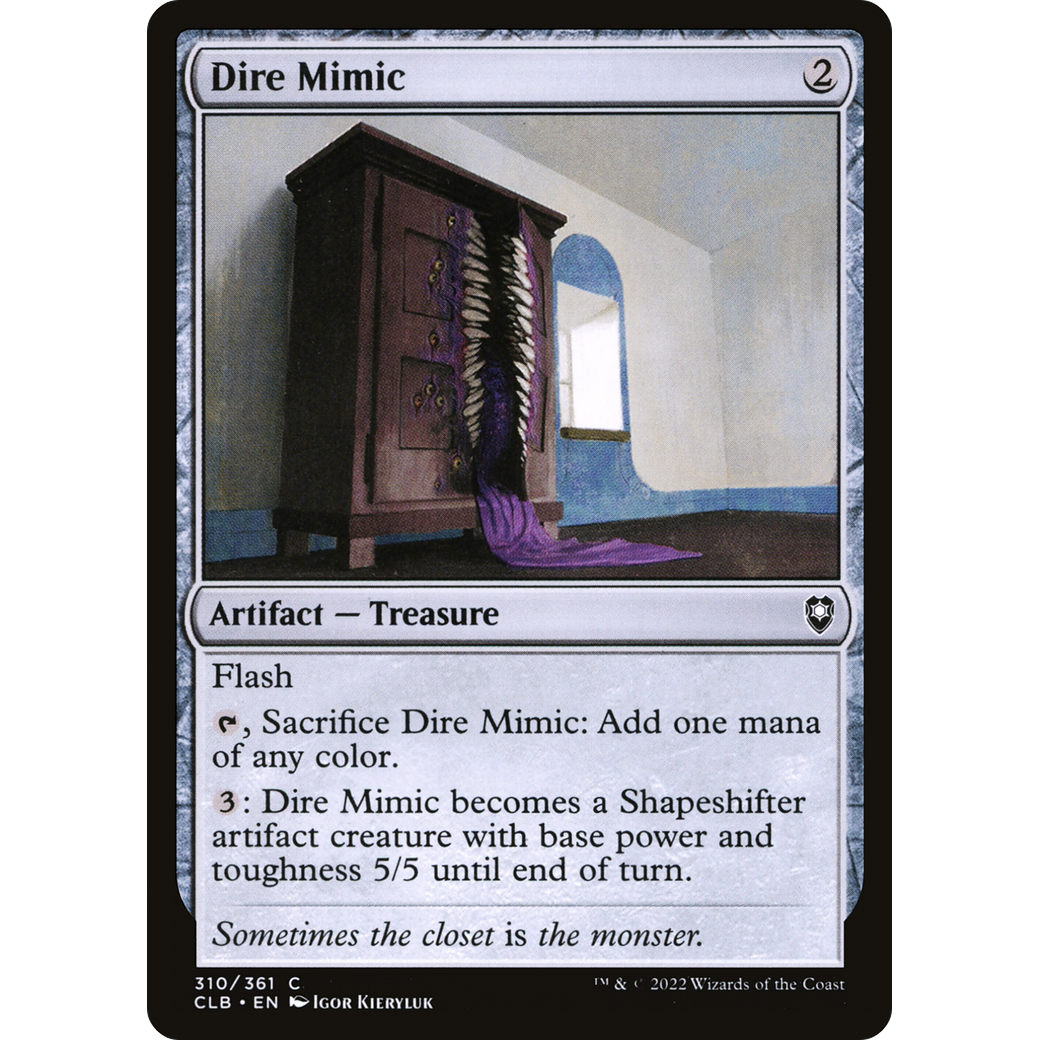 Dire Mimic (CLB-310) - Commander Legends: Battle for Baldur's Gate Foil
