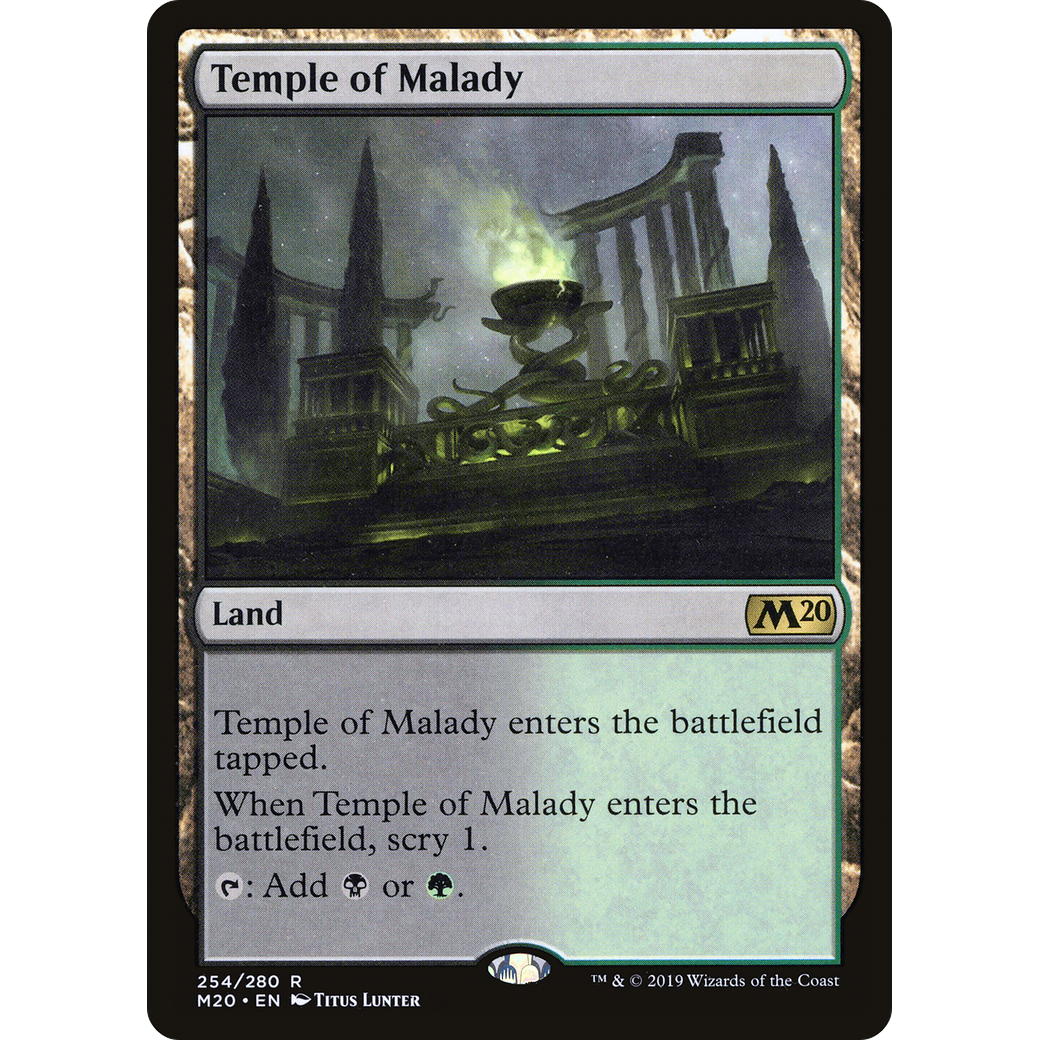 Temple of Malady (M20-254) - Core Set 2020 Foil