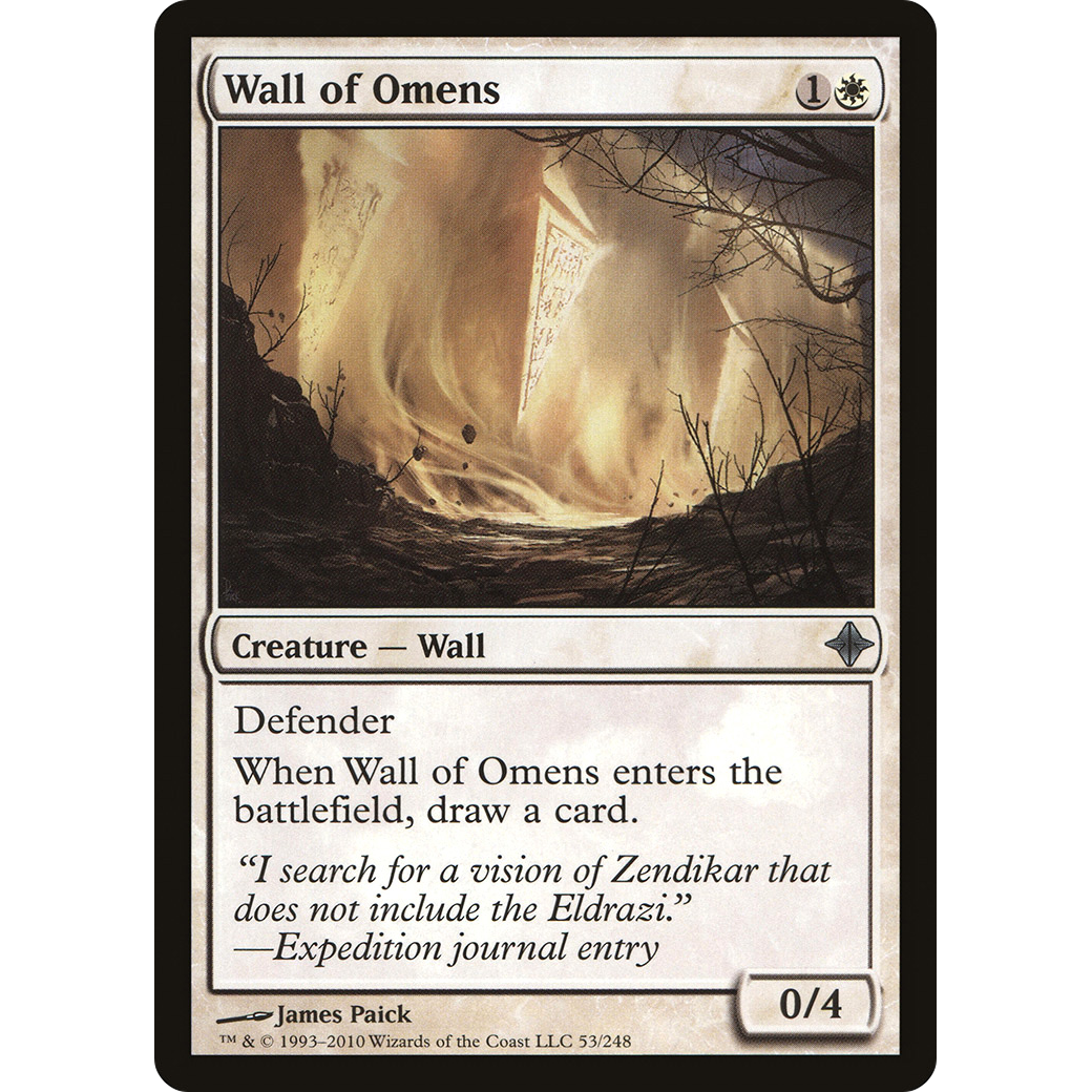 Wall of Omens (ROE-053) - Rise of the Eldrazi Foil