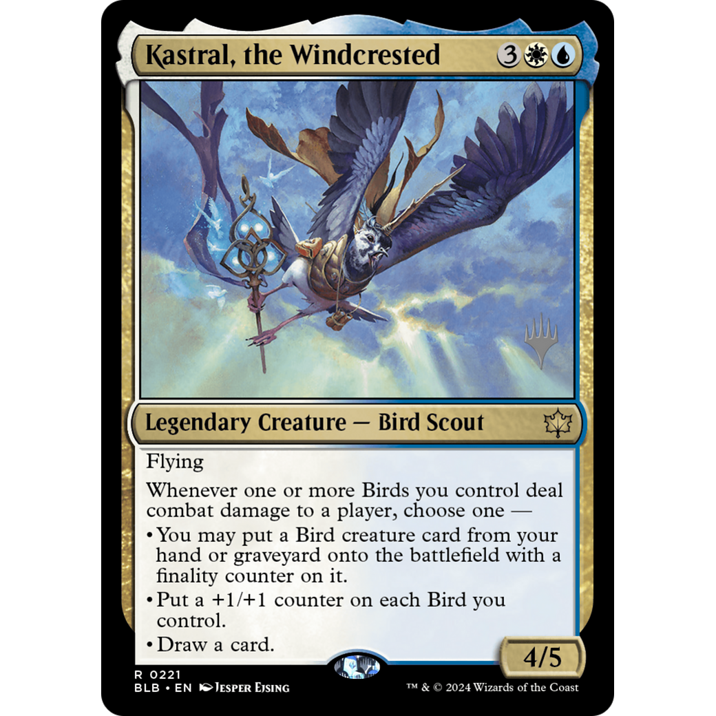 Kastral, the Windcrested (PPBLB-221P) - Bloomburrow Promos