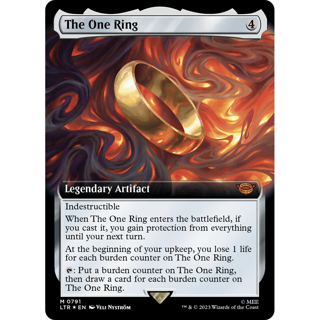 The One Ring (LTR-791) - The Lord of the Rings: Tales of Middle-earth: (Extended Art) Foil