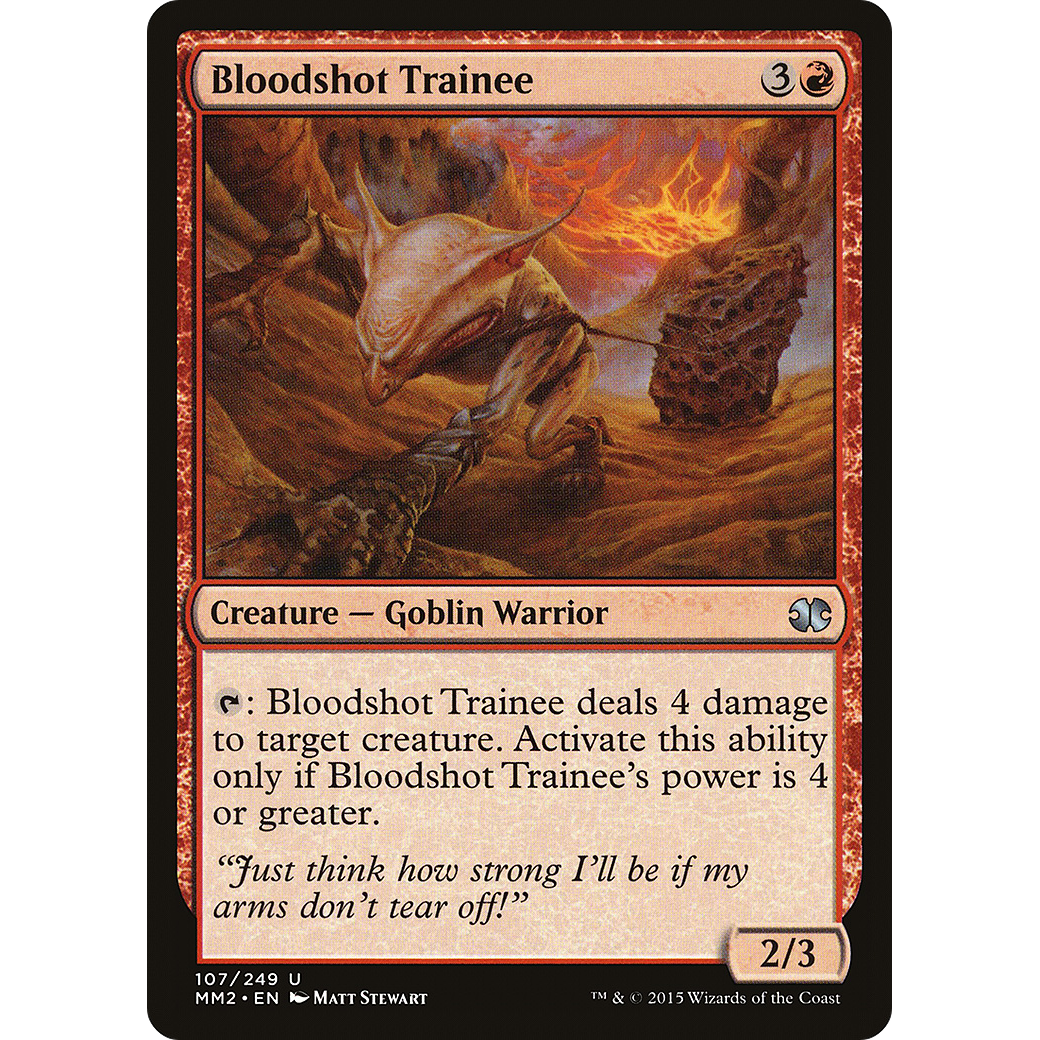 Bloodshot Trainee (MM2-107) - Modern Masters 2015 Foil