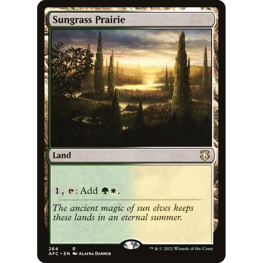 Sungrass Prairie (AFC-264) - Forgotten Realms Commander