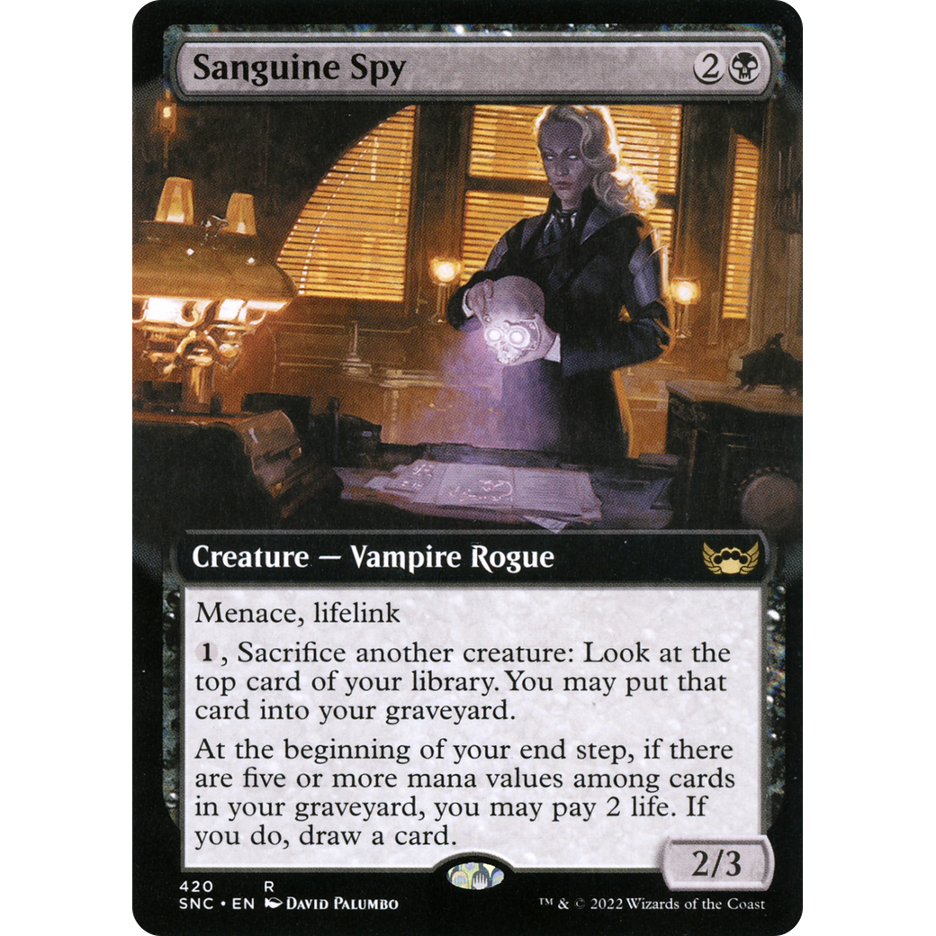 Sanguine Spy (Extended Art) (SNC-420) - Streets of New Capenna: (Extended Art) Foil