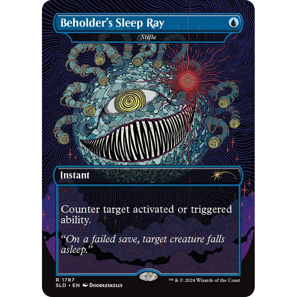 Beholder's Sleep Ray - Stifle (SLD-1787) - Secret Lair Drop / Beholder's Sleep Ray (Borderless)