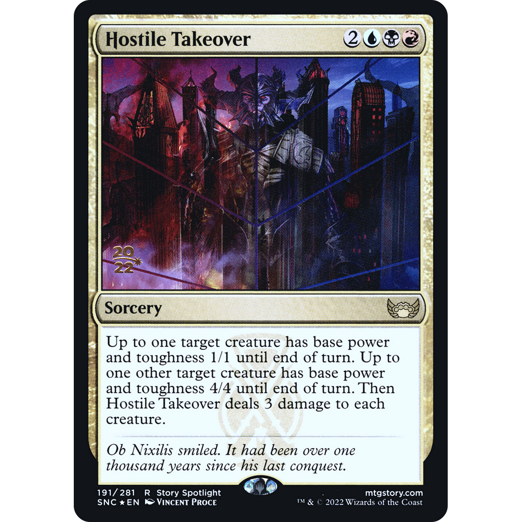 Hostile Takeover (PRE-191) - Streets of New Capenna Promos Foil