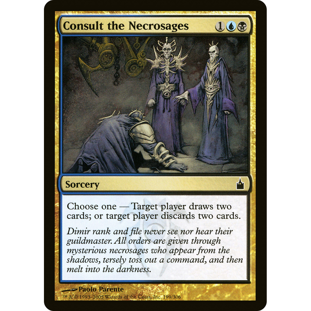 Consult the Necrosages (RAV-199) - Ravnica: City of Guilds Foil