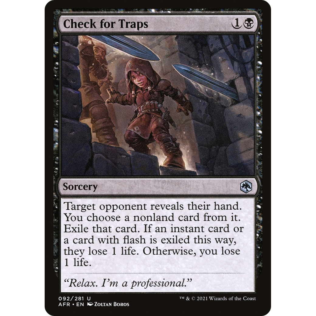Check for Traps (AFR-092) - Adventures in the Forgotten Realms Foil
