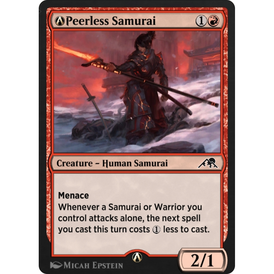 A-Peerless Samurai (NEO-A-156) - Kamigawa: Neon Dynasty