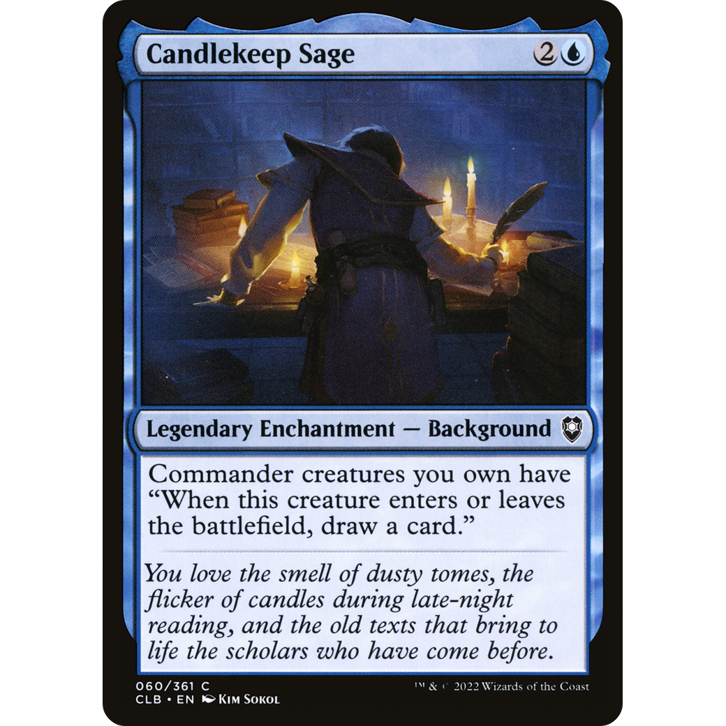 Candlekeep Sage (CLB-060) - Commander Legends: Battle for Baldur's Gate Foil