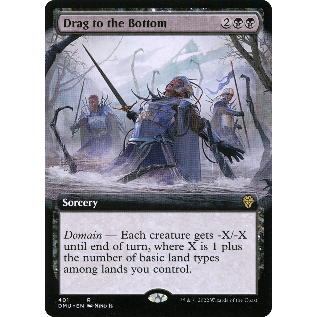 Drag to the Bottom (Extended Art) (DMU-401) - Dominaria United: (Extended Art)