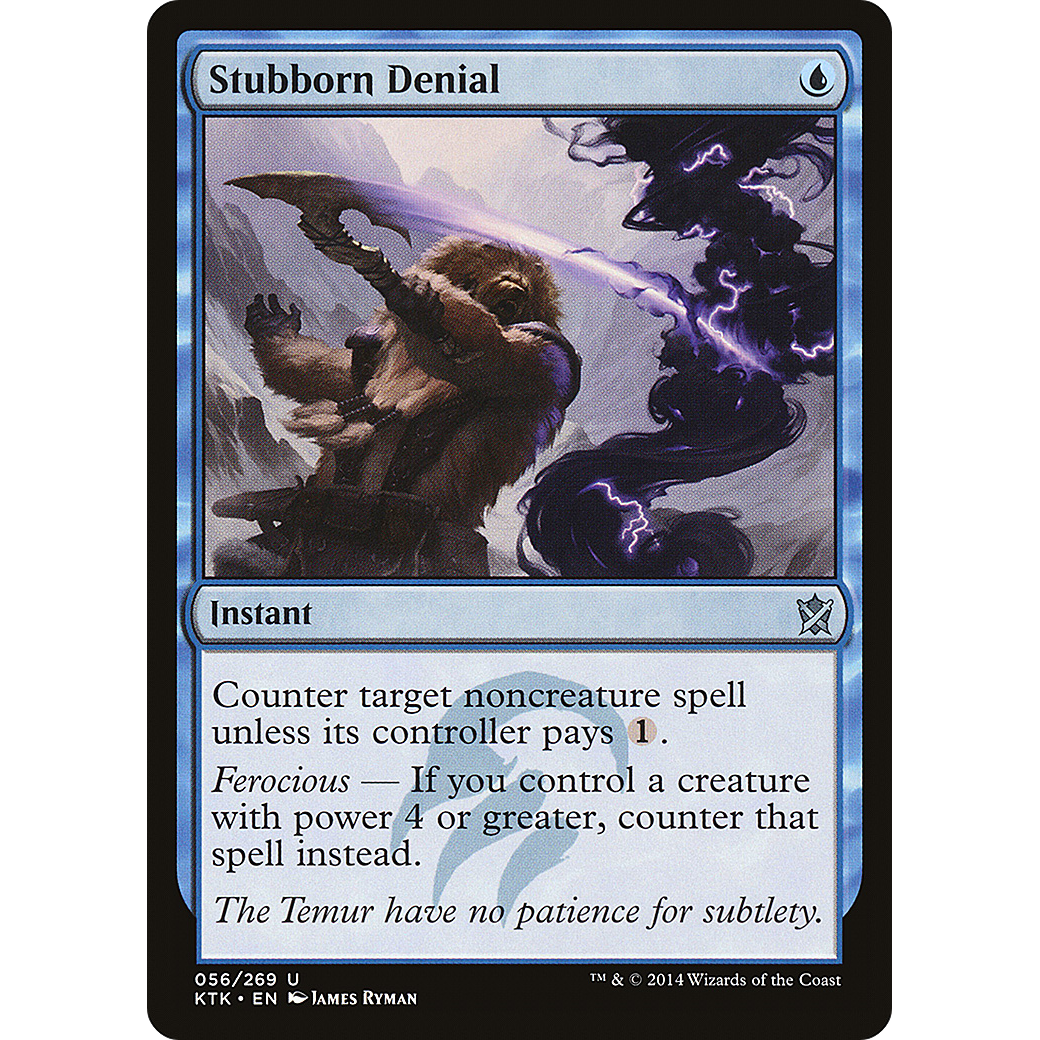 Stubborn Denial (KTK-056) - Khans of Tarkir