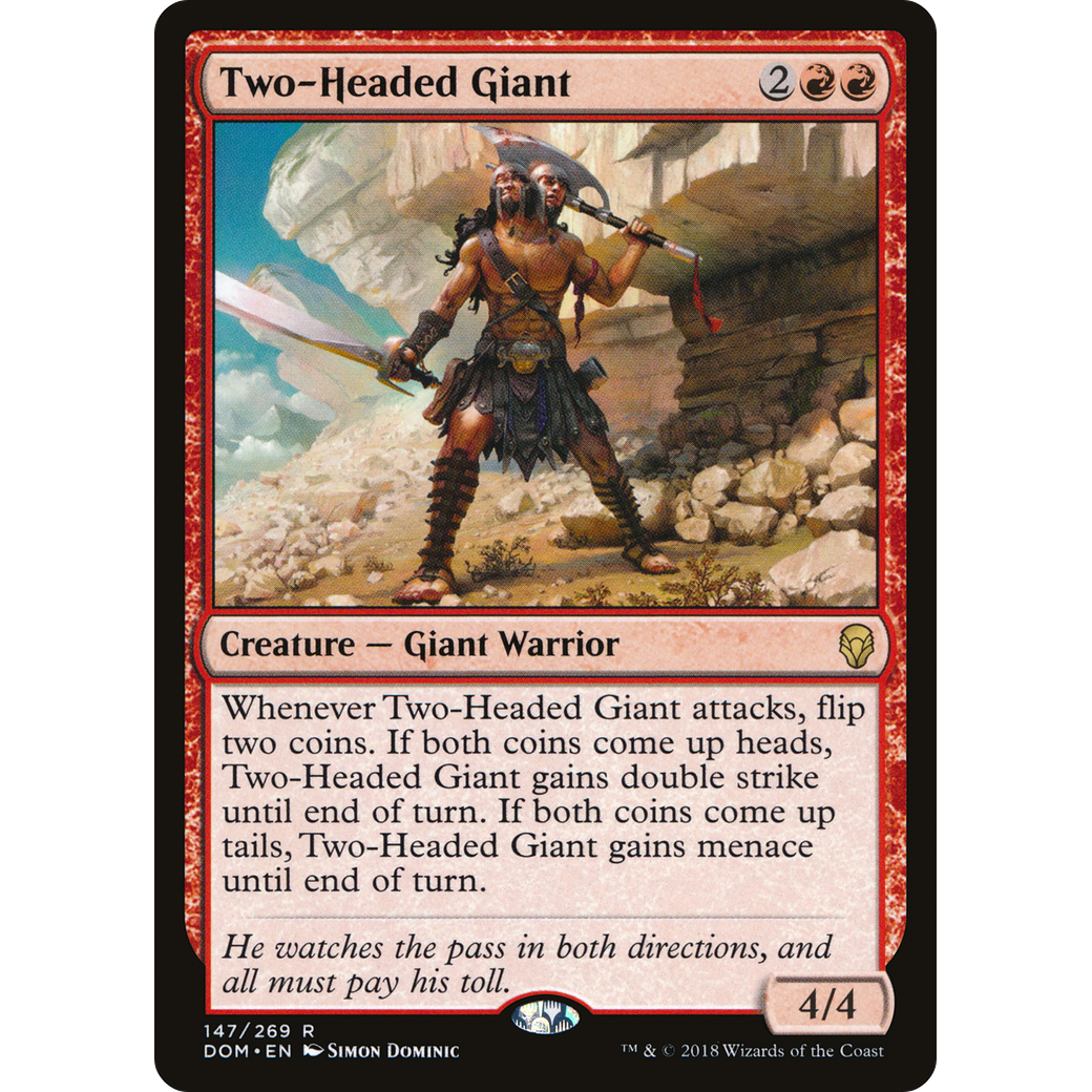 Two-Headed Giant (DOM-147) - Dominaria Foil