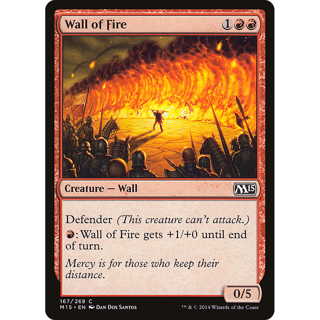 Wall of Fire (M15-167) - Magic 2015 Foil
