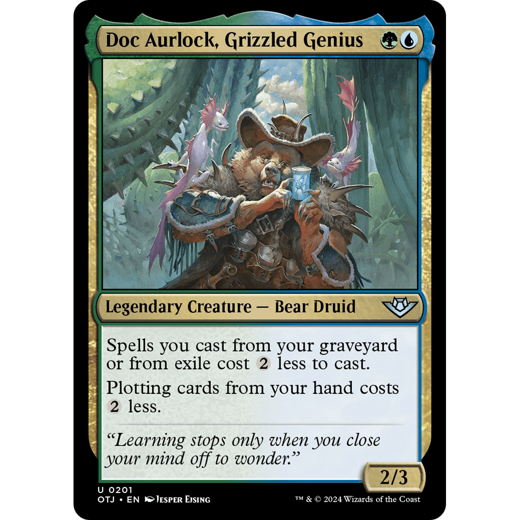 Doc Aurlock, Grizzled Genius (OTJ-201) - Outlaws of Thunder Junction Foil