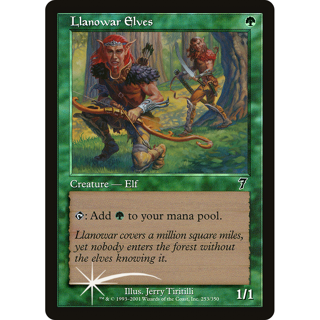 Llanowar Elves (7ED-253) - 7th Edition