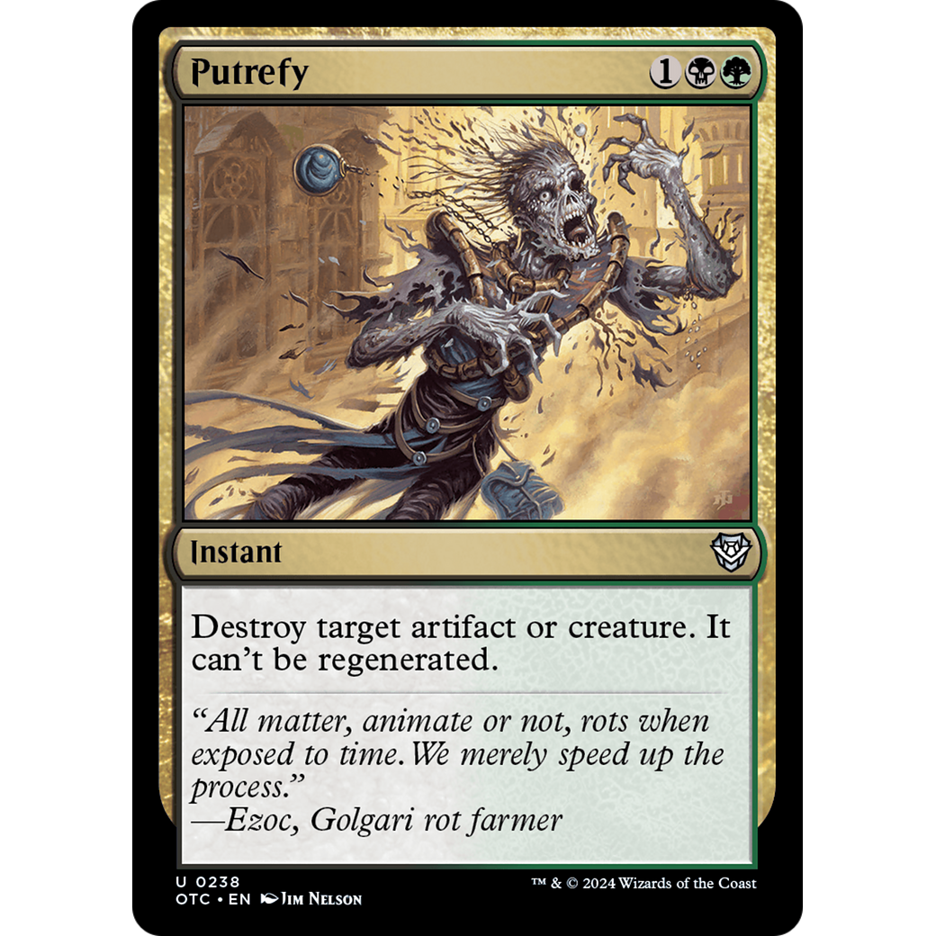 Putrefy (OTC-238) - Outlaws of Thunder Junction Commander