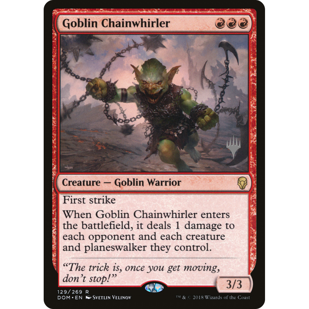 Goblin Chainwhirler (PPM20-129) - Dominaria Promos Foil