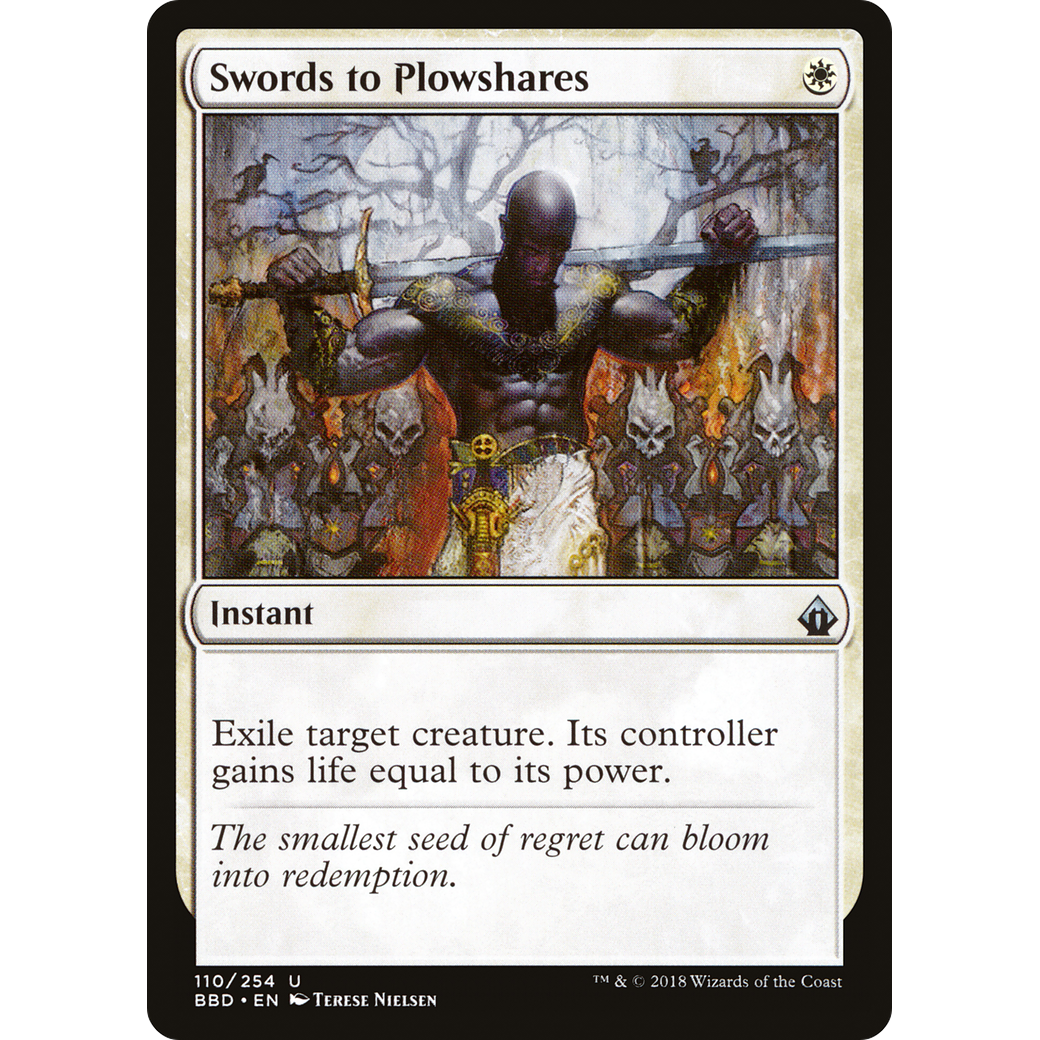 Swords to Plowshares (BBD-110) - Battlebond Foil