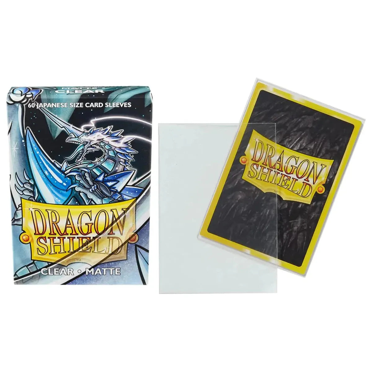 Dragon Shield: Clear Matte Japanese Size 60ct Sleeves