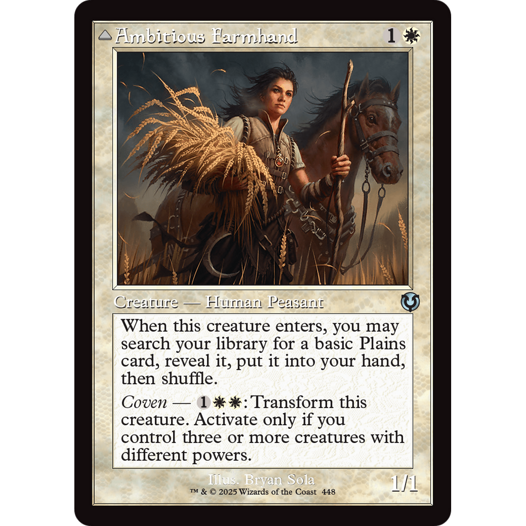 Ambitious Farmhand // Seasoned Cathar (INR-448) - Innistrad Remastered Foil
