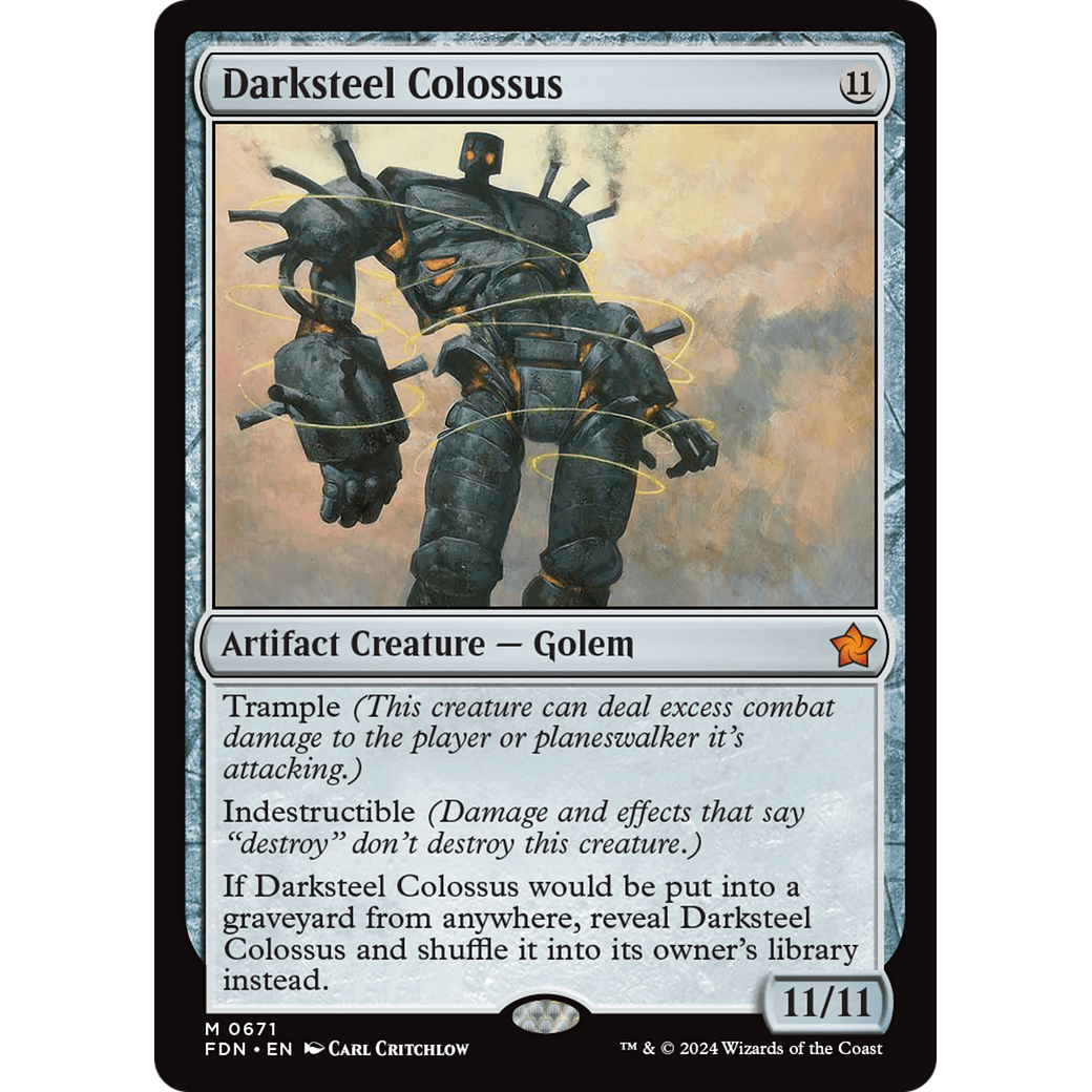 Darksteel Colossus (FDN-671) - Foundations