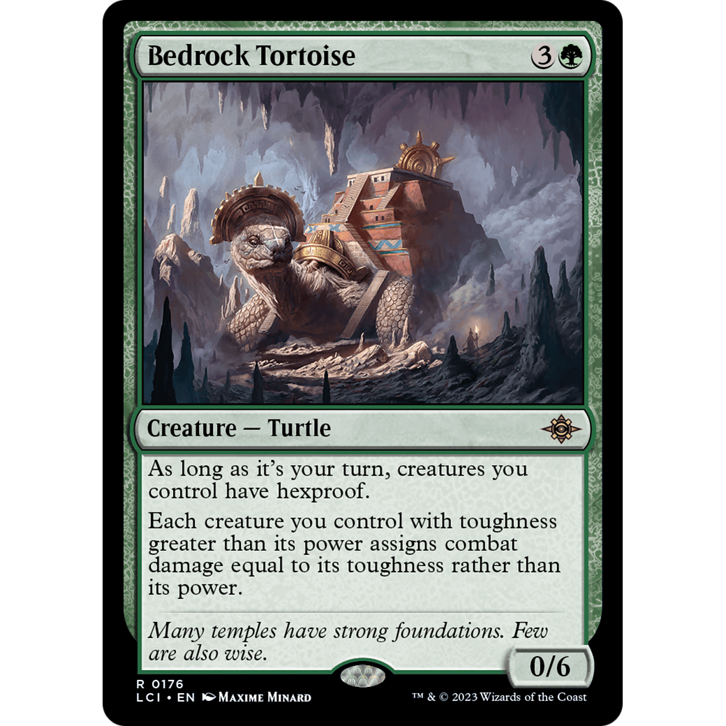 Bedrock Tortoise (LCI-176) - The Lost Caverns of Ixalan Foil