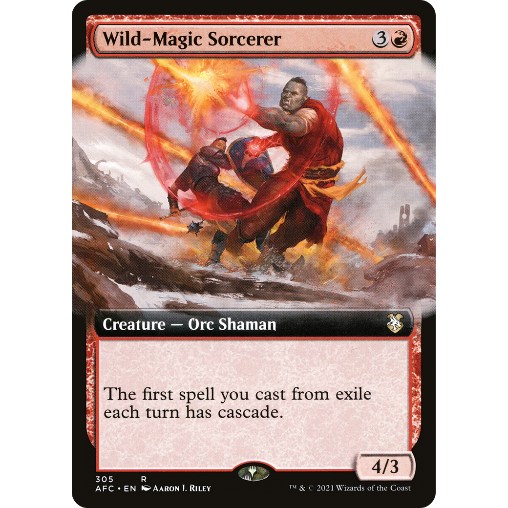 Wild-Magic Sorcerer (AFC-305) - Forgotten Realms Commander: (Extended Art)