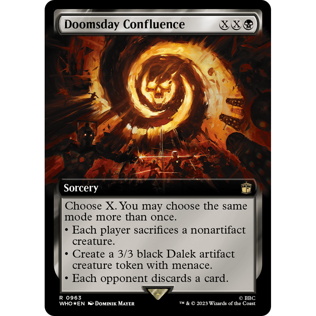 Doomsday Confluence (Extended Art) (Surge Foil) (WHO-963) - Doctor Who: (Extended Art) Foil
