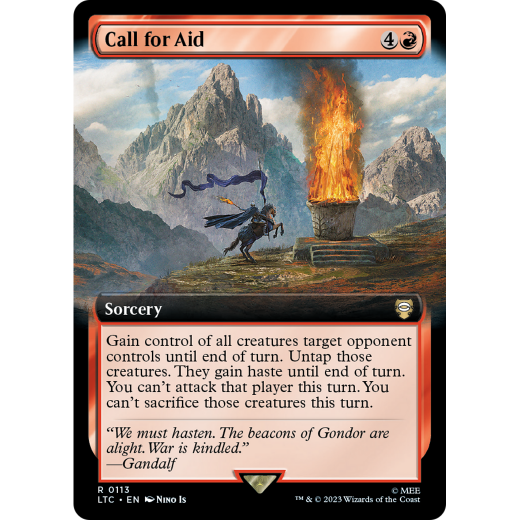 Call for Aid (Extended Art) (LTC-113) - Tales of Middle-earth Commander: (Extended Art) Foil