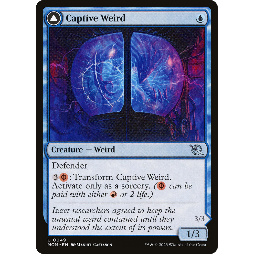 Captive Weird // Compleated Conjurer (MOM-049) - March of the Machine Foil