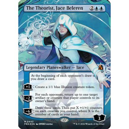 The Theorist, Jace Beleren (Borderless) (0443) (FRA-443) - Reality Fracture Foil