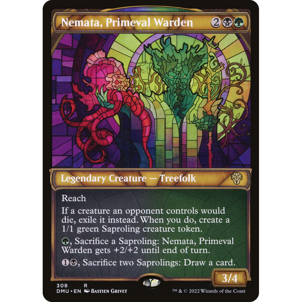 Nemata, Primeval Warden (Showcase) (DMU-308) - Dominaria United: (Showcase) Foil