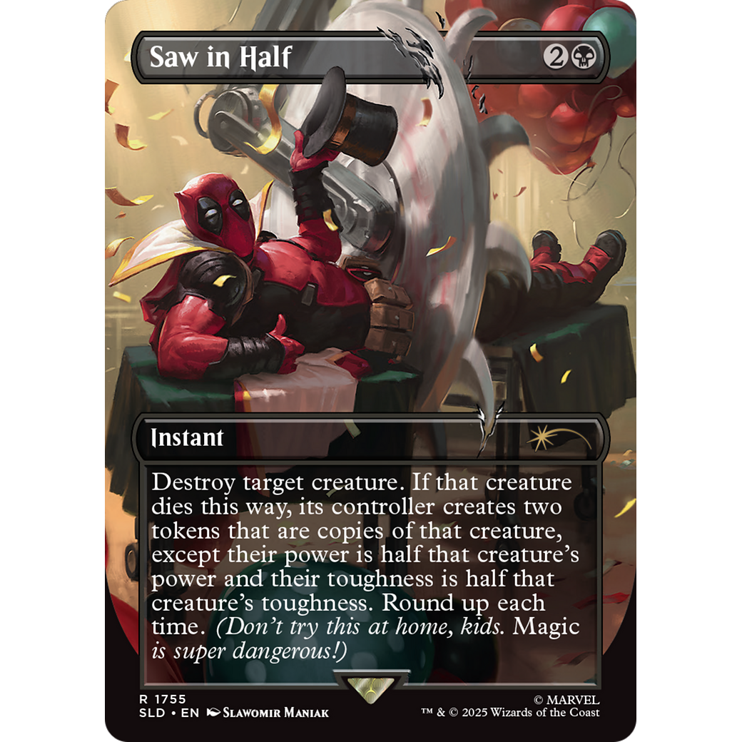 Saw in Half (SLD-1755) - Secret Lair Drop (Borderless)