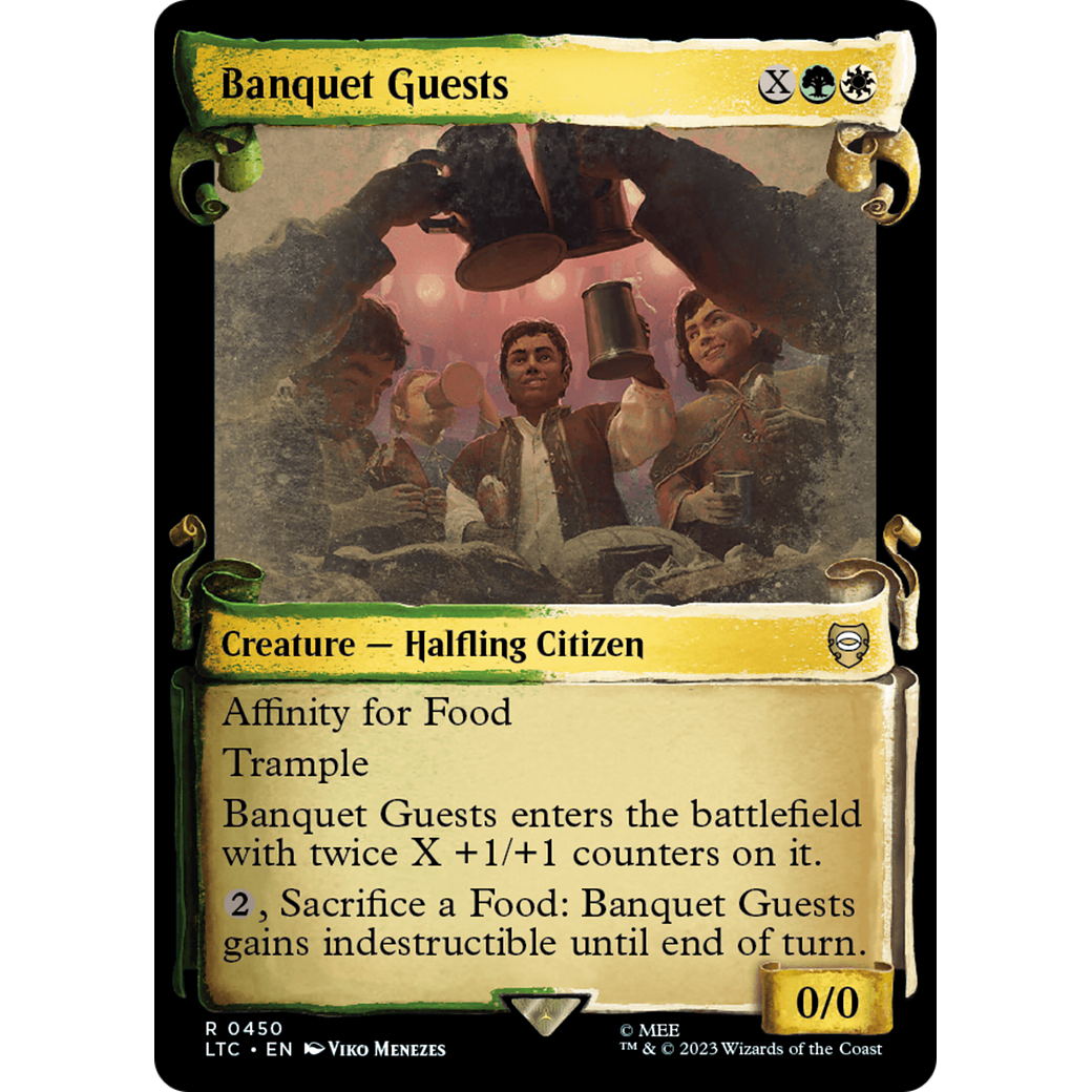Banquet Guests (LTC-450) - Tales of Middle-earth Commander: (Showcase) Foil