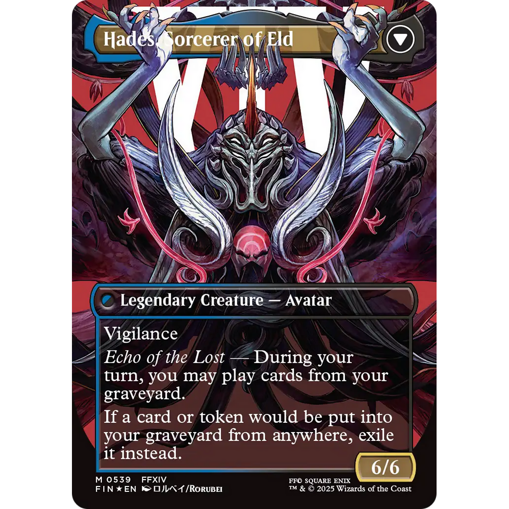 Emet-Selch, Unsundered // Hades, Sorcerer of Eld (FIN-539) - FINAL FANTASY (Borderless) Foil