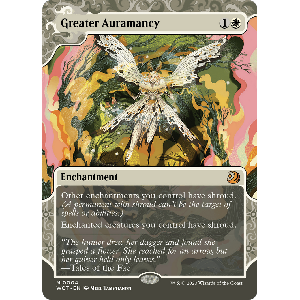 Greater Auramancy (WOT-004) - Wilds of Eldraine: Enchanting Tales: (Showcase) (Borderless)
