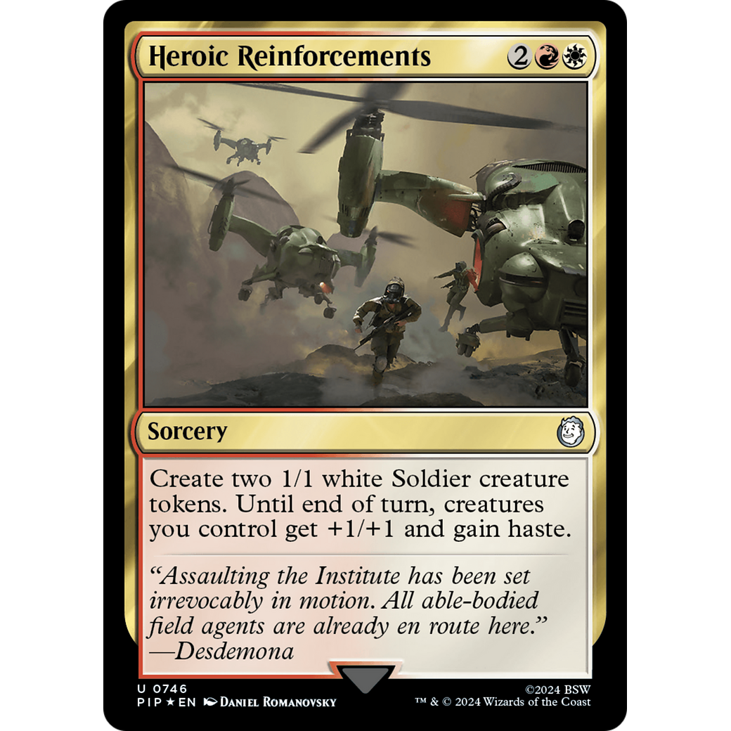 Heroic Reinforcements (PIP-746) - Fallout Foil